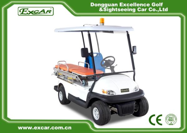 EXCAR 2 Seat Hospital Electric Ambulance Car 3.7KW 48V Trojan Battery Ambulance