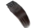 Strong Weft Virgin Human Hair Clip In Extensions Full Cuticles Attached No