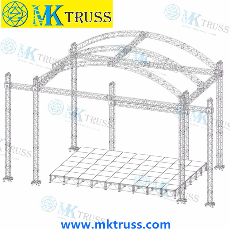 Wedding Display Booth Aluminum Round Truss 6082-T6 Easy to Assemble