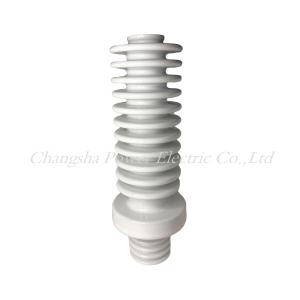 Quality IEC 25.8kv White Glazed Gas Insulated Porcelain Bushing wholesale