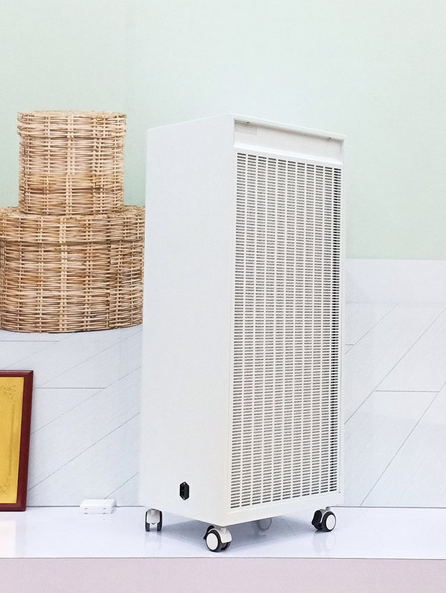 Dust Clean Room Equipment H1N1 5 Stage With Wheels Portable Air Purifier