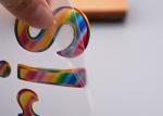 Debossed Phantom Colour Logo Heat Transfer Labels For Clothing