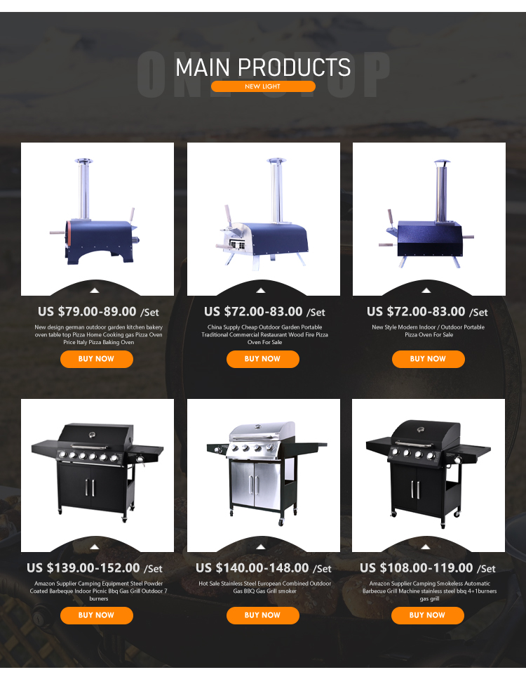 Stainless Steel Bbq Stove for High Capacity Outdoor Wood Pellet Barbecue and Grilling