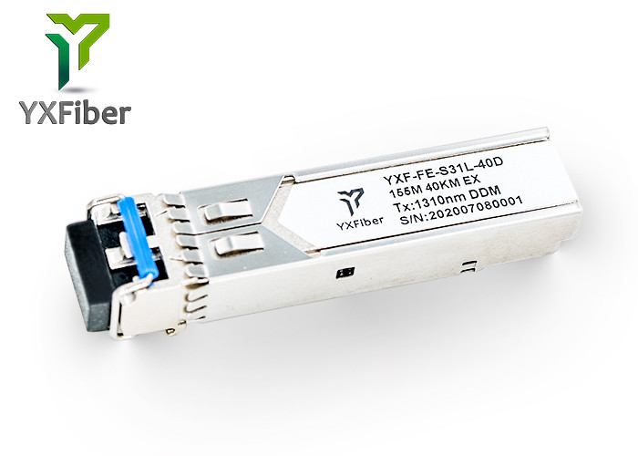 100МBit/S 40km 1310nm Dual LC DDM SFP Pluggable Optical Module