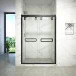 Toughened Glass Double Sliding Door For Shower Room