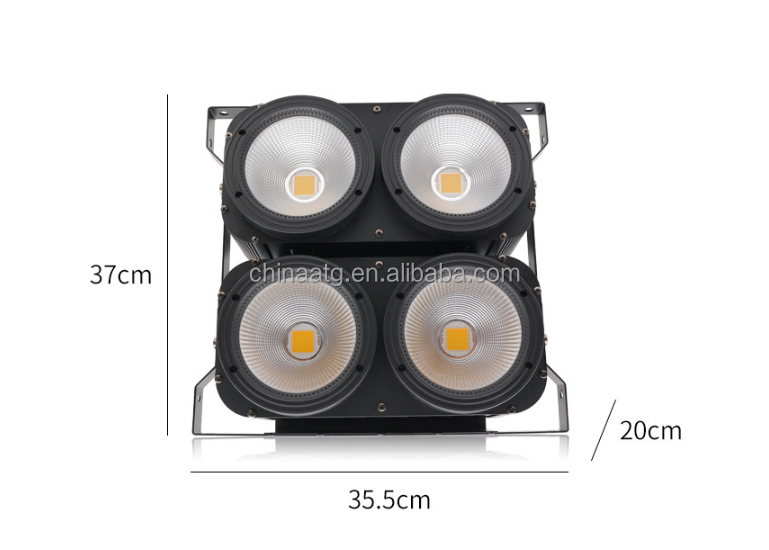 COB400W 4 Eyes Vegetable Par Light Bar Flash lights For Stage And Dance Floor