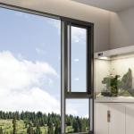 Insect proof Aluminium Casement Window Heat Insulation Impact Resistant