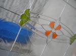 summer flowers - our exclusive design of decorative glass panel