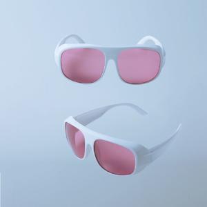 Quality Pink Fashion Laser Tattoo Removal Glasses For Alexandrite 755nm 808nm Diodes wholesale