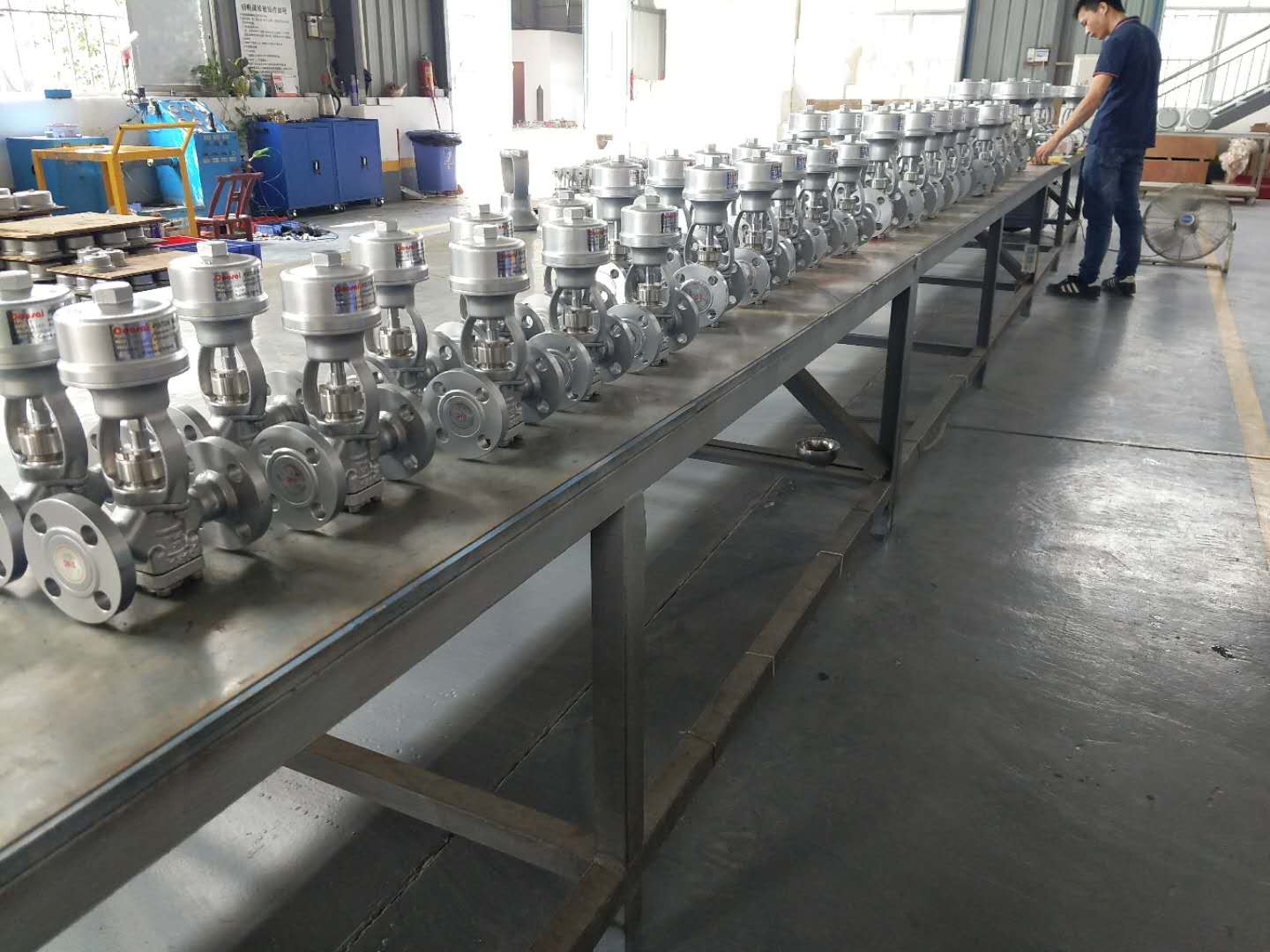 JIS20K Flange Connection Stainless Steel Piston Operated Valve