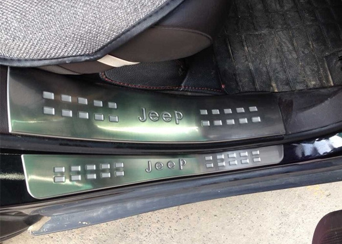JEEP Cherokee 2014 2016 Side Door Sill Plates , Stainless Steel Scuff Plate