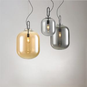 Quality Glass industrial style bar chandelier living room bedroom study wax gourd Chandelier（WH-GP-91) wholesale