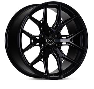 Quality Satin Black 6 Spoke Forged Alloy Rims 5x112 20 And 21 Inch For Benz C-Class wholesale