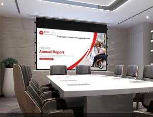 Quality In Ceiling Aluminum 100&quot; Tab Tensioned Projection Screen wholesale
