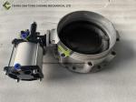 Single flange pneumatic butterfly valve of concrete mixing plant fittings