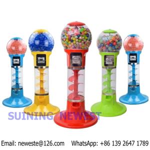 Quality With 500pcs toys, Desktop Mini Coin Operated Candy Vendor Gumball Capsules Toy Vending Machine wholesale
