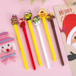 Christmas Series Neutral Pen 0.5mm Black Water based Cartoon Gift Gel Pen