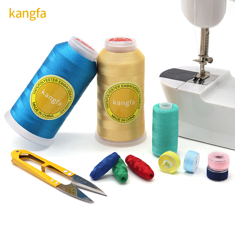 120d 2 5000y Embroidery Thread Polyester Embroidery Machine Thread for Weaving Knitting