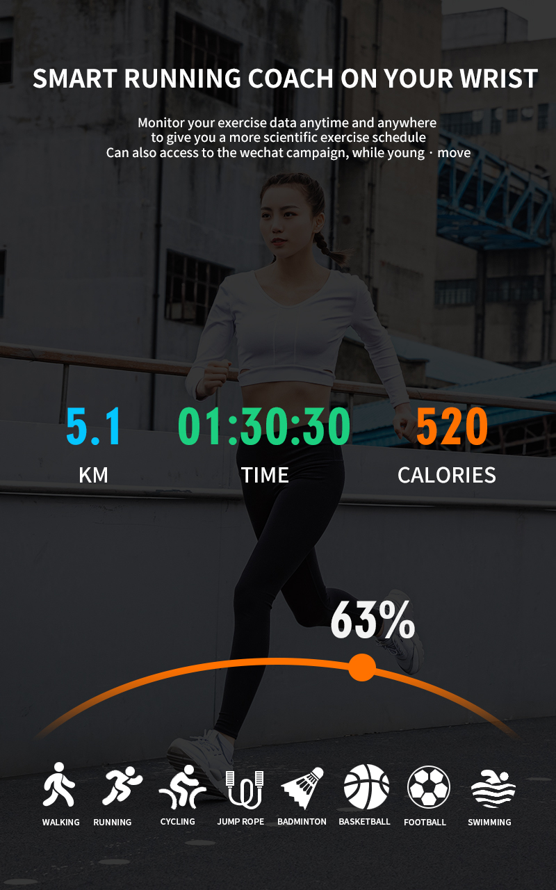 Kids Full Round Display Screen Smartwatch H31 Series Alarm Clock Sleep Monitoring 320x240