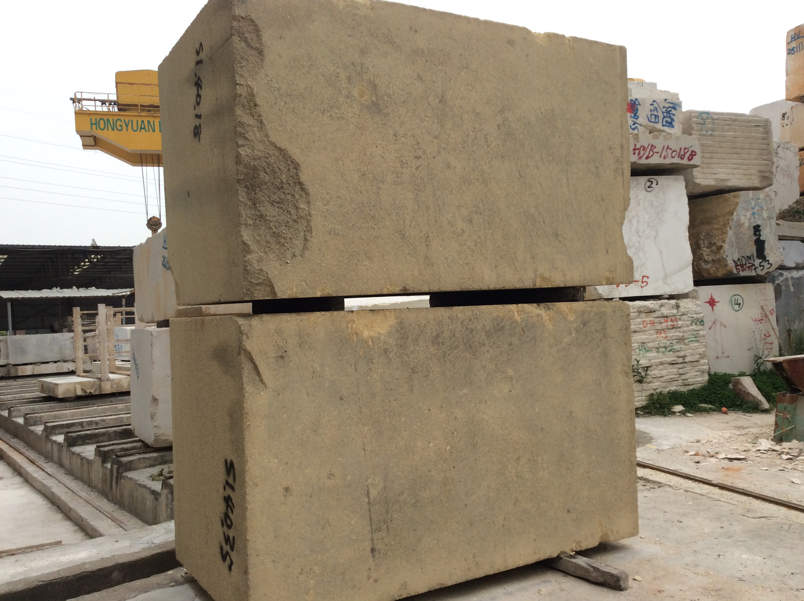 1300*2500mm Trolley Stone Machine for Block Dividing and 4m3/H Water Consumption
