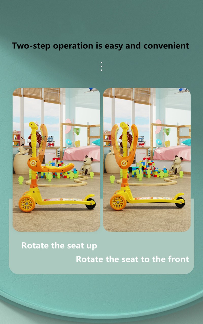 Balance Children's Car Adventure Ride On Scooter Bike for 2-6 Years Old Boys and Girls