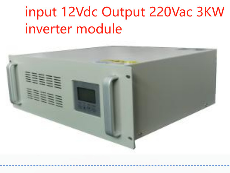 Custom Made 19 Inch 4RU Rack Mounted 3kW DC To AC Inverter Module Tailored For 12V DC To 220V AC Conversion With Premium Performance