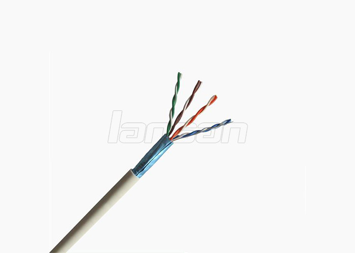 Lansan LSZH Gigabit Cat5e FTP Cable , 24AWG 0.5mm Solid BC Ethernet Lan Cable