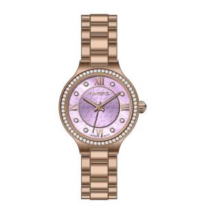 Quality Full Stainless Steel Rose Gold Watch For Ladies , Quartz Wrist Watches wholesale