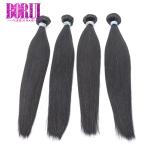 Natural Color Brazilian Virgin Human Hair Silky Straight Dyed Bleached