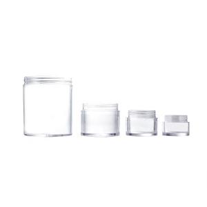Quality Transparent 1000ml Round Plastic Container Jars wholesale