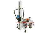 Trailer Mounted Hydraulic Water Well Drilling Rig 2 Wheel For DTH Air / Mud Pump