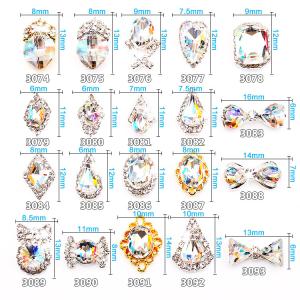 Quality NEW Arrival jewelry nail art cabochons for nail art decoration - nail jewelry made with austrian oktant chaton, preciosa wholesale