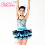 Endearing Dance Competition Wear Sweetheart Bodice Blue Short Dresses , Neck
