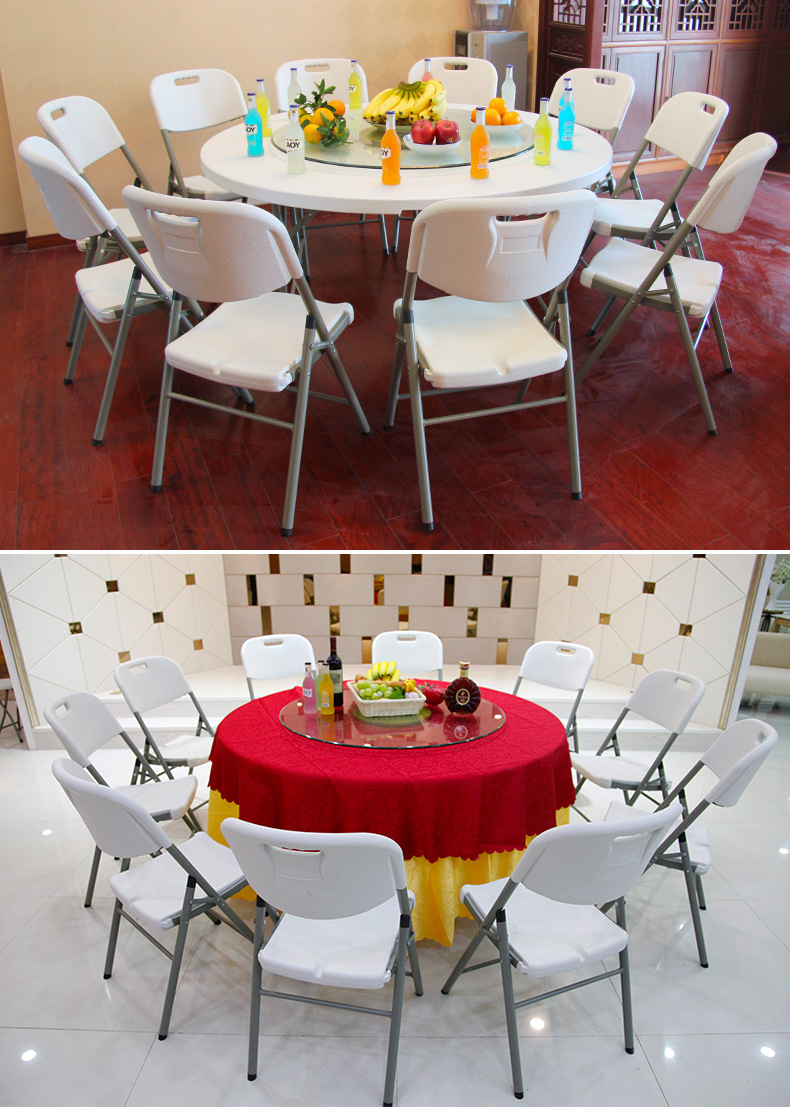 Outdoor 10 Seater Round Folding Tables That Seat 10 Foldable Banquet Table