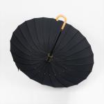 Black Compact Windproof Umbrella , Lady Fashion Extra Large Rain Umbrella