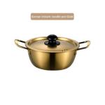 Kitchen Gold Instant Noodle Pot Home Use Stainless Steel Material