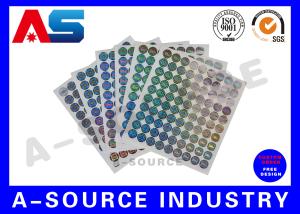 Quality Transparent Adhesive Holographic Security Stickers 3d Hologram Printed wholesale