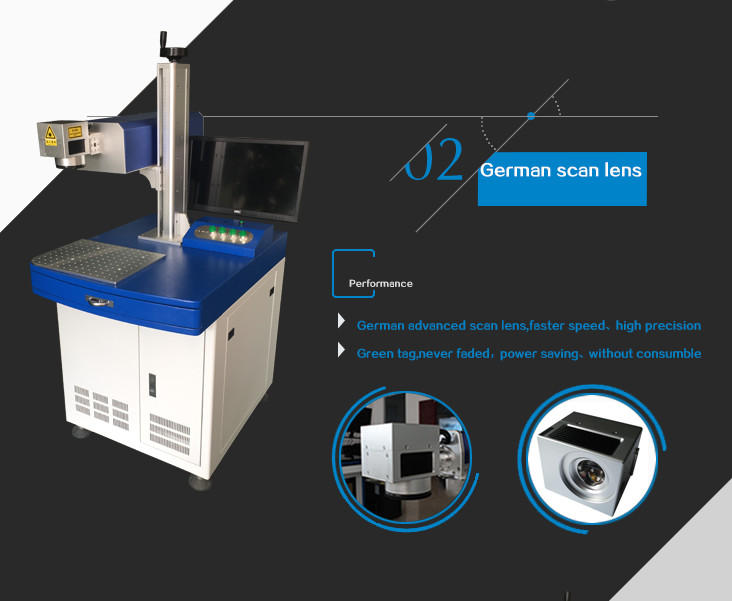 Low Power Coated UV Laser Marking Machine High Speed For Glass Material