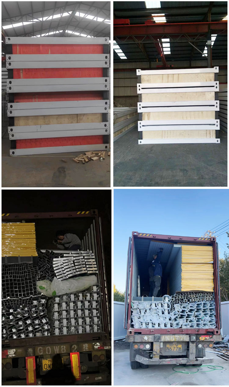 Convenient Sandwich Panel Wall Flat Pack Prefab Houses For Construction Site Easy Setup