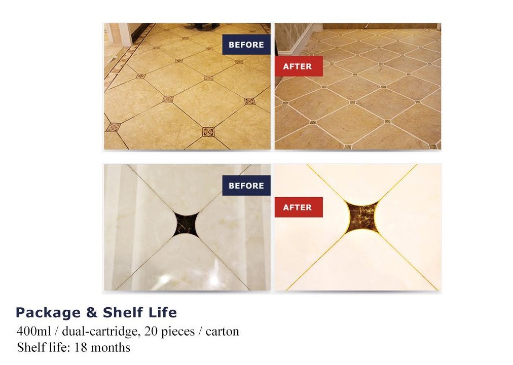 Waterproof Epoxy Tile Sealant Two Component For Ceramic Glass Wood
