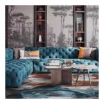 Original Nature Style Indoor Area Rug PP High Pile Height High Density