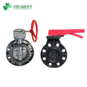 Quality Economic Industrial DIN ANSI JIS Standard PVC Butterfly Valve for Manual Driving Mode wholesale