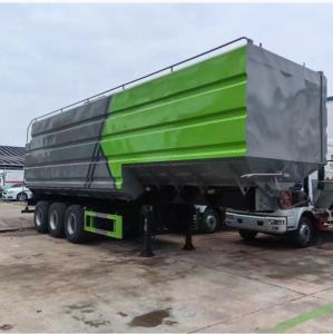 Quality High Performance Grain Animal Feed Semi Truck Trailer 4 Axles Max. Drive Speed 90 km/h wholesale