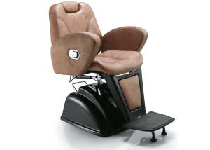 Quality Barber Shop Chairs Hydraulic Cover Metal Footrest With Pu Leather Materials wholesale