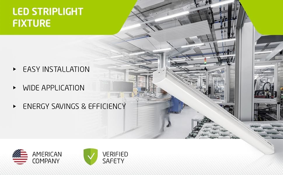 2FT 4FT 8FT LED Linear Strip Light 24W 32W 40W Tunable 0-10V Dimming