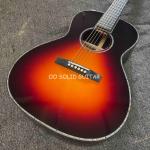 Classic Folk Parlor Acoustic Guitar Solid Indian Rosewood 38 Inch B/S OO Body in