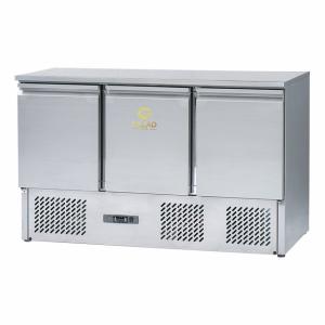 Quality Stainless Steel 3 Doors Worktable Chiller GN1/3 Industrial Refrigeration Equipment for 2~8℃ Cooling wholesale