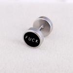 Hot sale stainless steel bad girl typeface stud earrings for women