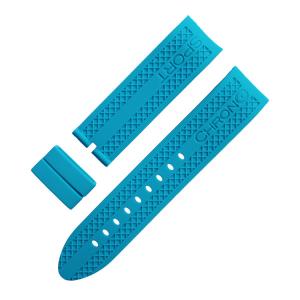 Quality Silicone Rubber 22mm Adjustable Watch Strap Flexible For Wristwatches wholesale
