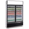 Buy cheap 830L Upright 2 Door Display Fridge Direct Cooling System With Evaporator Fan from wholesalers